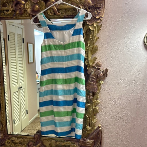 Lilly Pulitzer silk blend Striped Sleeveless Dress with bow detail - Picture 5 of 6